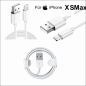 Preview: iPhone XS Max Lightning auf USB Kabel 1m Ladekabel